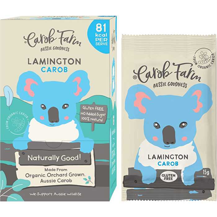 Carob Farm Carob Koala Lamington 50x15g - Olabens