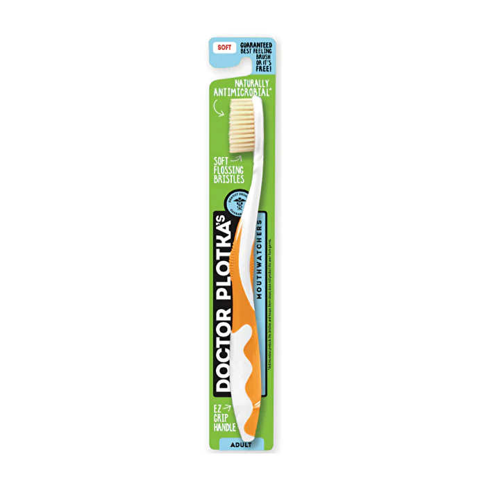 Dr Plotka's Doctor Plotka's Mouthwatchers Toothbrush Adult Soft Orange - Olabens