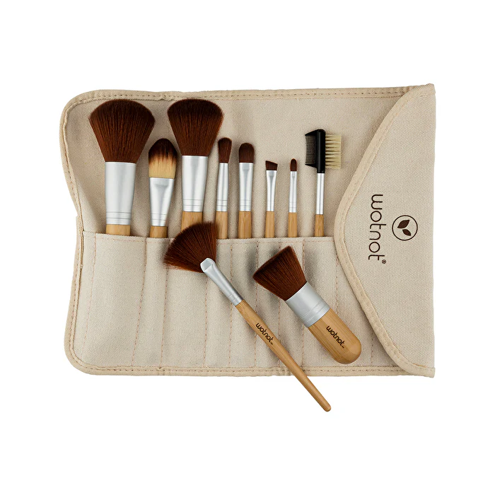 Wotnot Naturals Vegan Makeup Brushes x 10 Set - Olabens