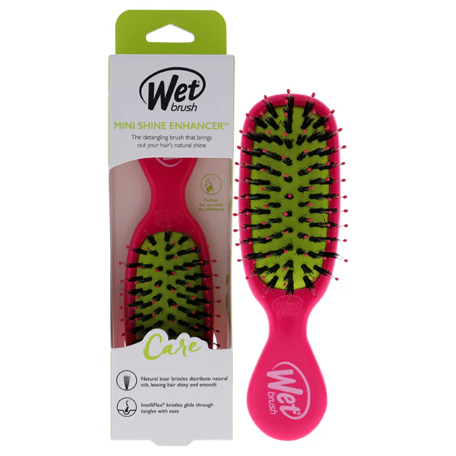 Wet Brush Mini Shine Enhancer Brush - Pink by Wet Brush for Unisex - 1 Pc Hair Brush - Olabens