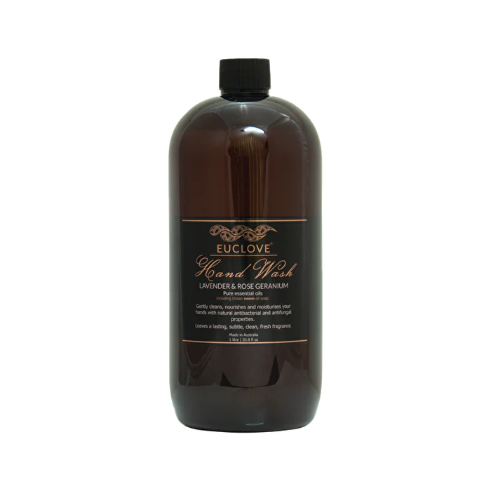 Euclove Hand Wash Lavender & Rose Geranium 1000ml - Olabens