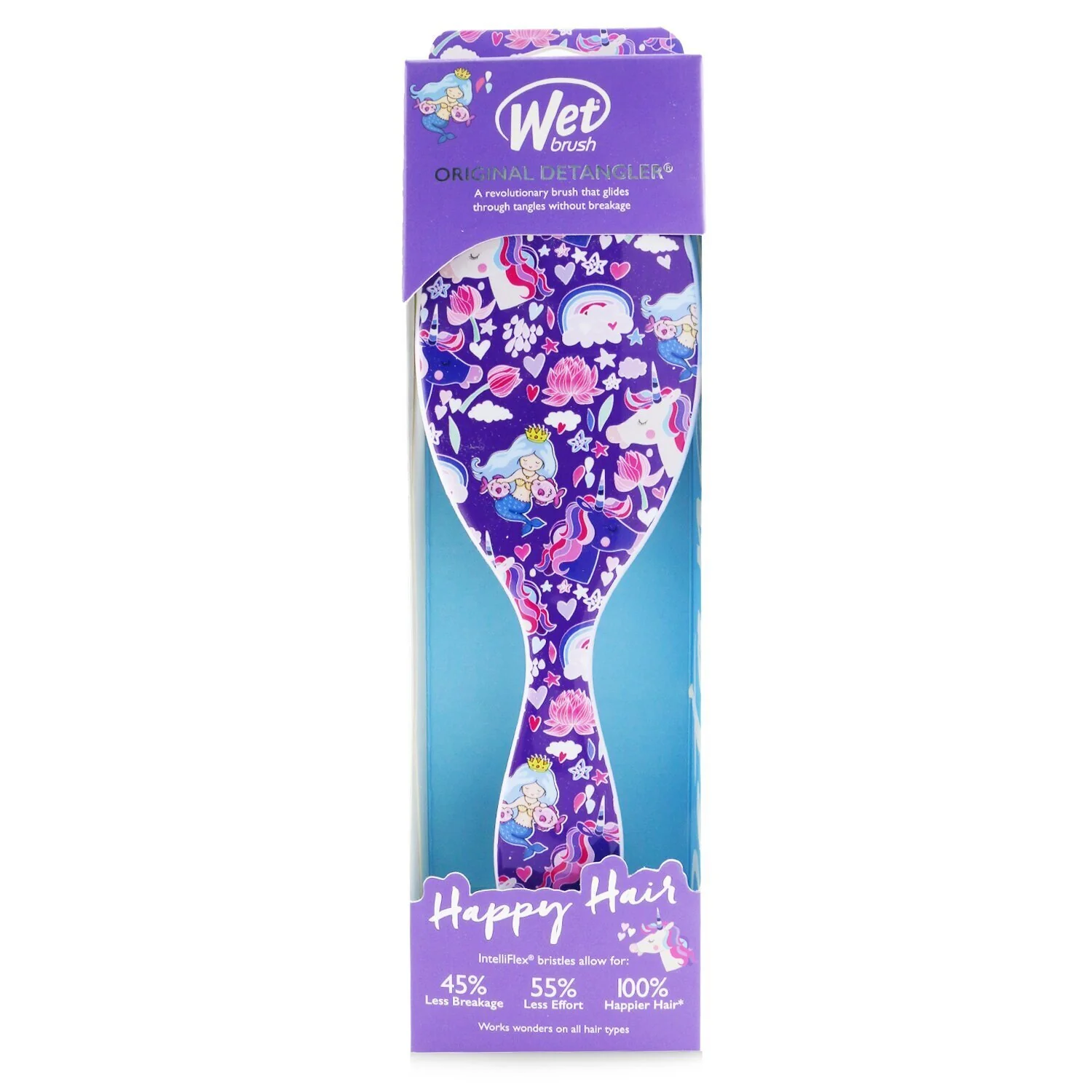 Wet Brush Original Detangler Happy Hair - # Mermaids & Unicorns  1pc - Olabens