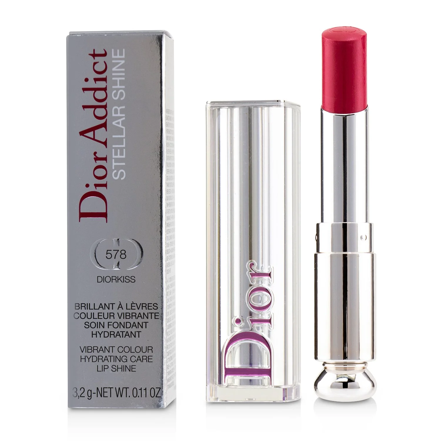 Christian Dior Dior Addict Stellar Shine Lipstick - # 859 Diorinfinity (Red)  3.2g/0.11oz - Olabens