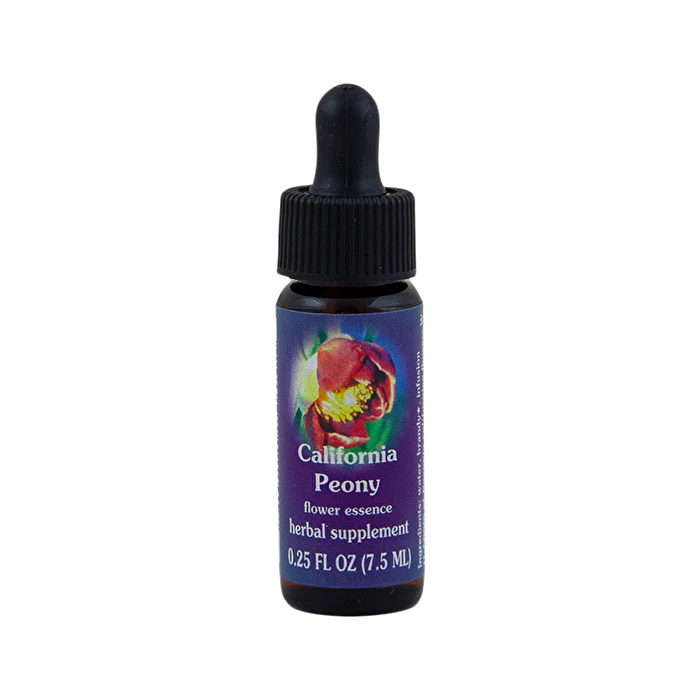 Fes Flower Essences FES Organic Range Of Light Flower Essence California Peony 7.5ml - Olabens