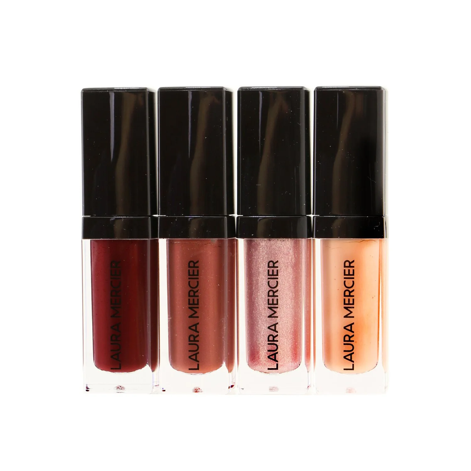 Laura Mercier Kisses From The Balcony Mini Lip Glace Collection (4x Mini Lip Glaze)  4x2.8g/0.1oz - Olabens