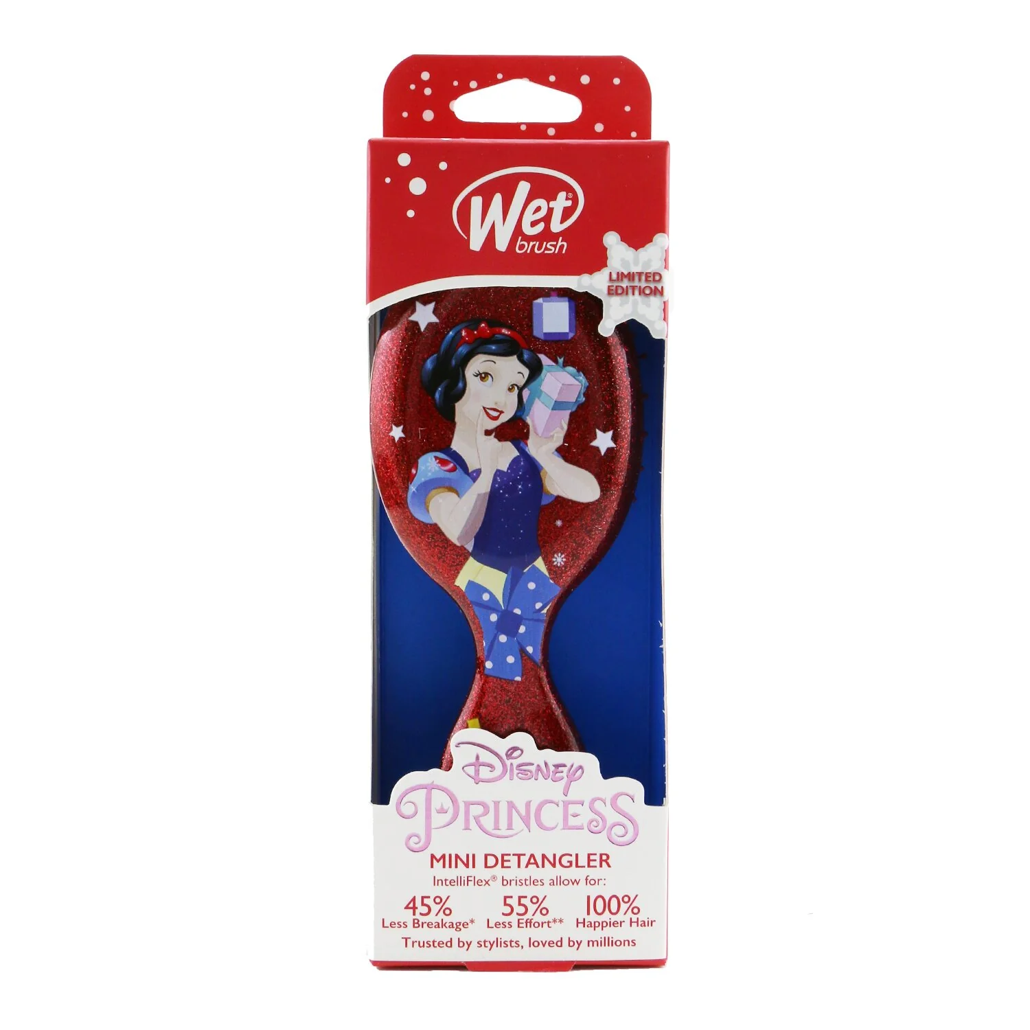 Wet Brush Mini Detangler Disney Princess - # Glitter Ball - Snow White (Limited Edition) - Olabens