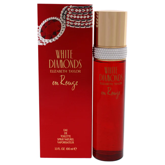 Elizabeth Taylor White Diamonds En Rouge by Elizabeth Taylor for Women - 3.3 oz EDT Spray - Olabens