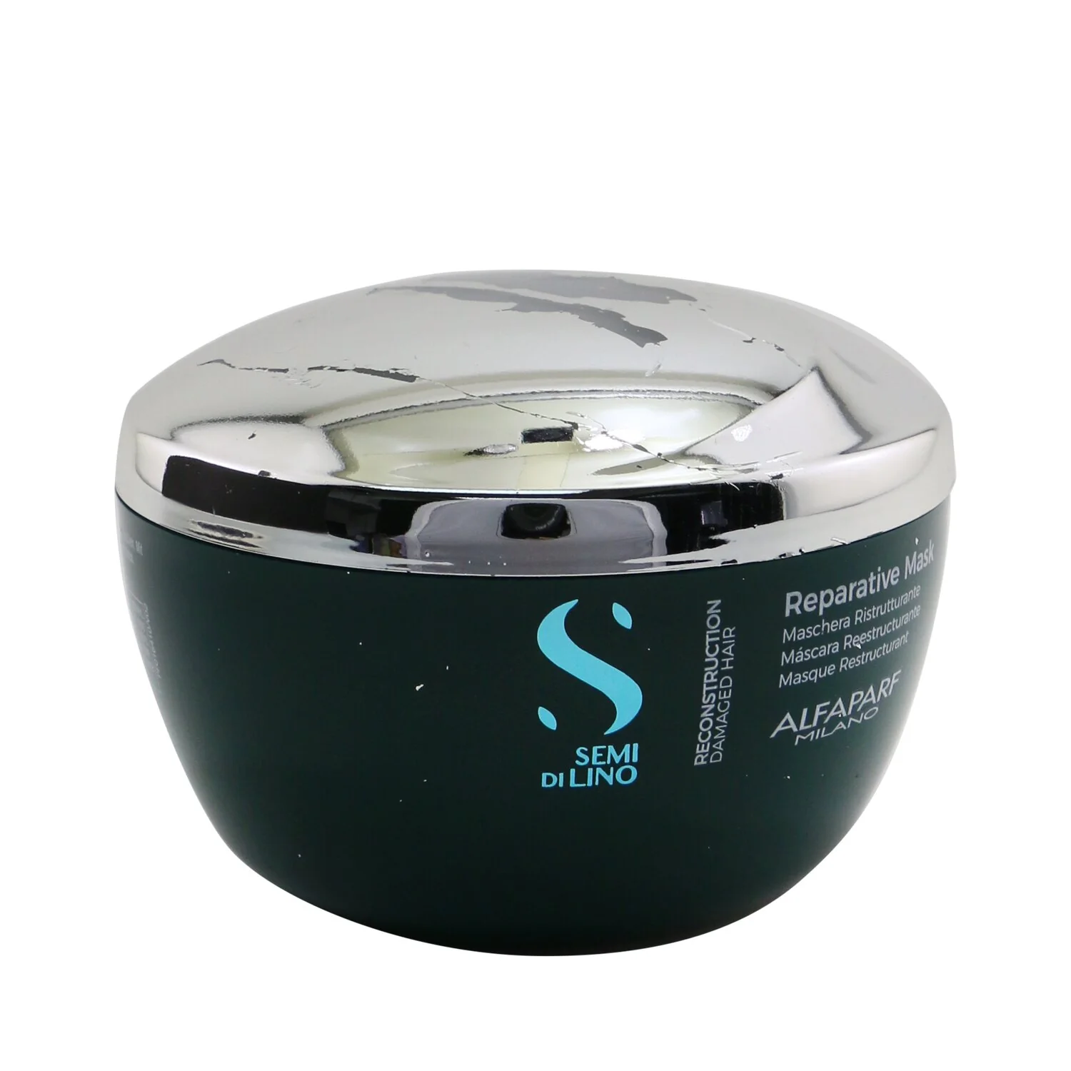 AlfaParf Semi Di Lino Reconstruction Reparative Mask - Damaged Hair (Packaging Slightly Defected)  200ml/6.88oz - Olabens