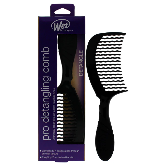 Wet Brush Pro Detangling Comb - Blackout by Wet Brush for Unisex - 1 Pc Comb - Olabens