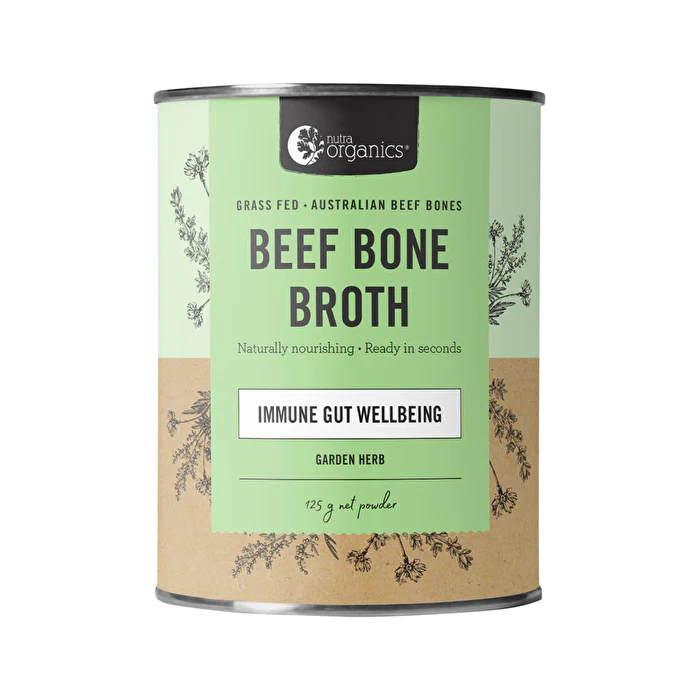 Nutra Organics Bone Broth Beef Garden Herb 125g - Olabens