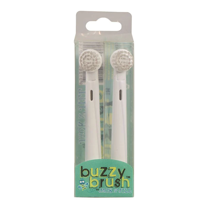 Jack N' Jill Buzzy Brush Replacement Heads for Electric Toothbrush x 2 Pack - Olabens