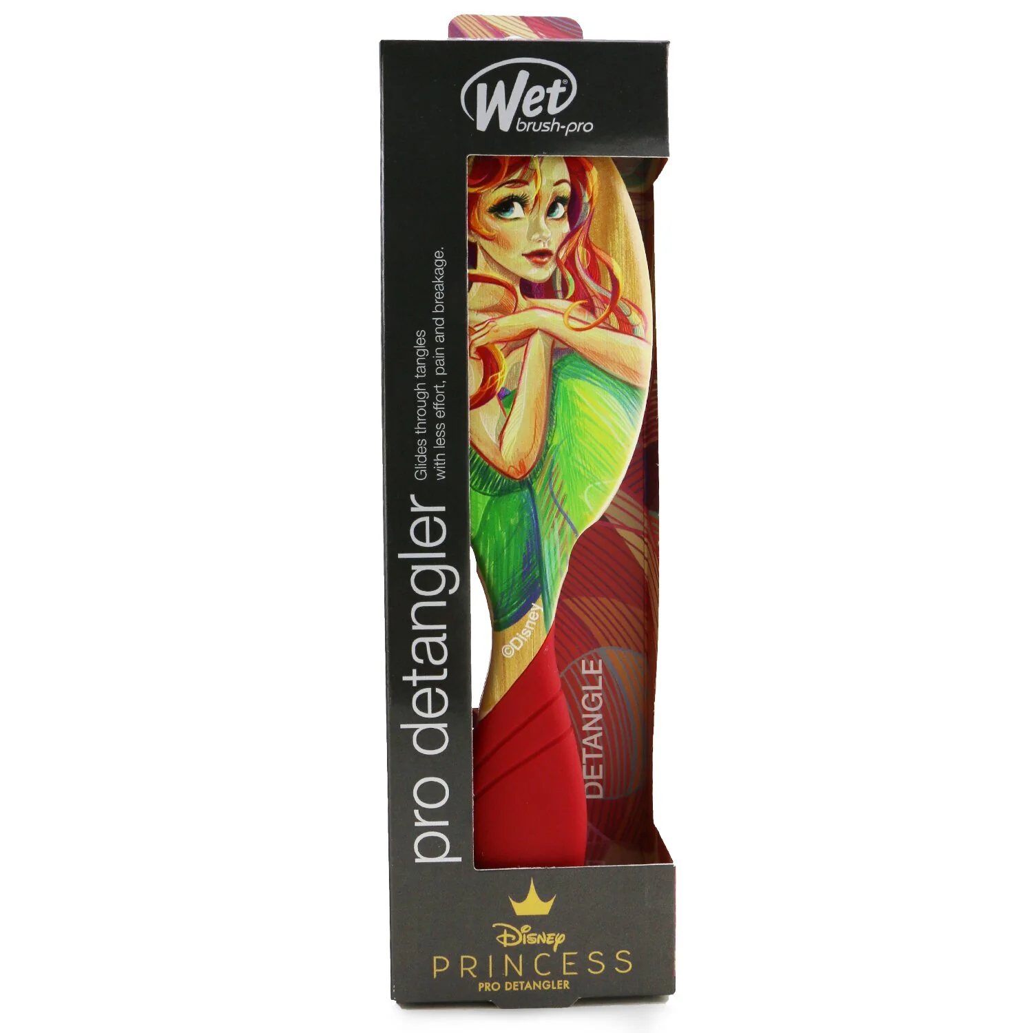 Wet Brush Pro Detangler Disney Stylized Princess - # Ariel  1pc - Olabens