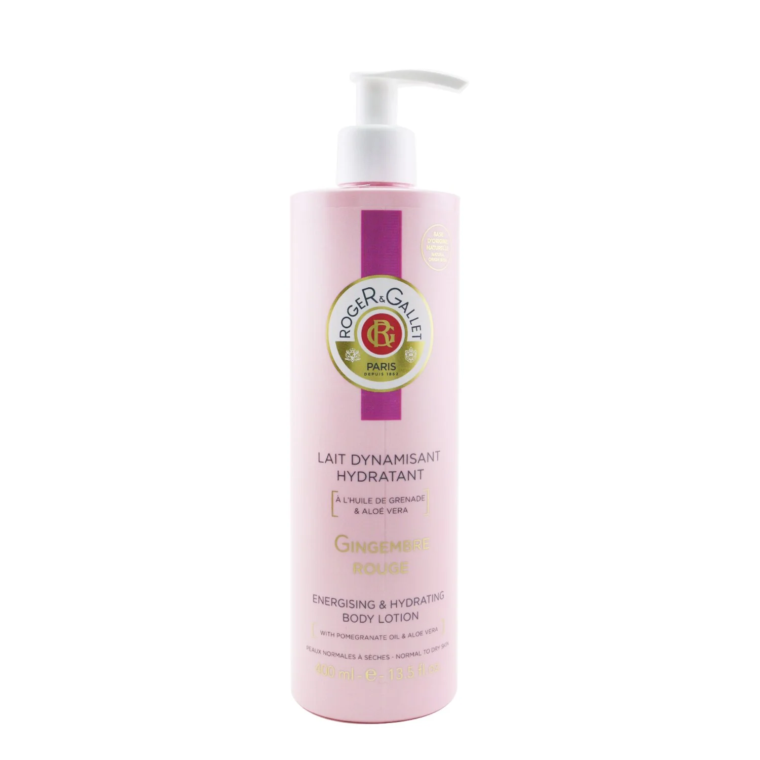 Roger & Gallet Gingembre Rouge Energising & Hydrating Body Lotion  400ml/13.5oz - Olabens