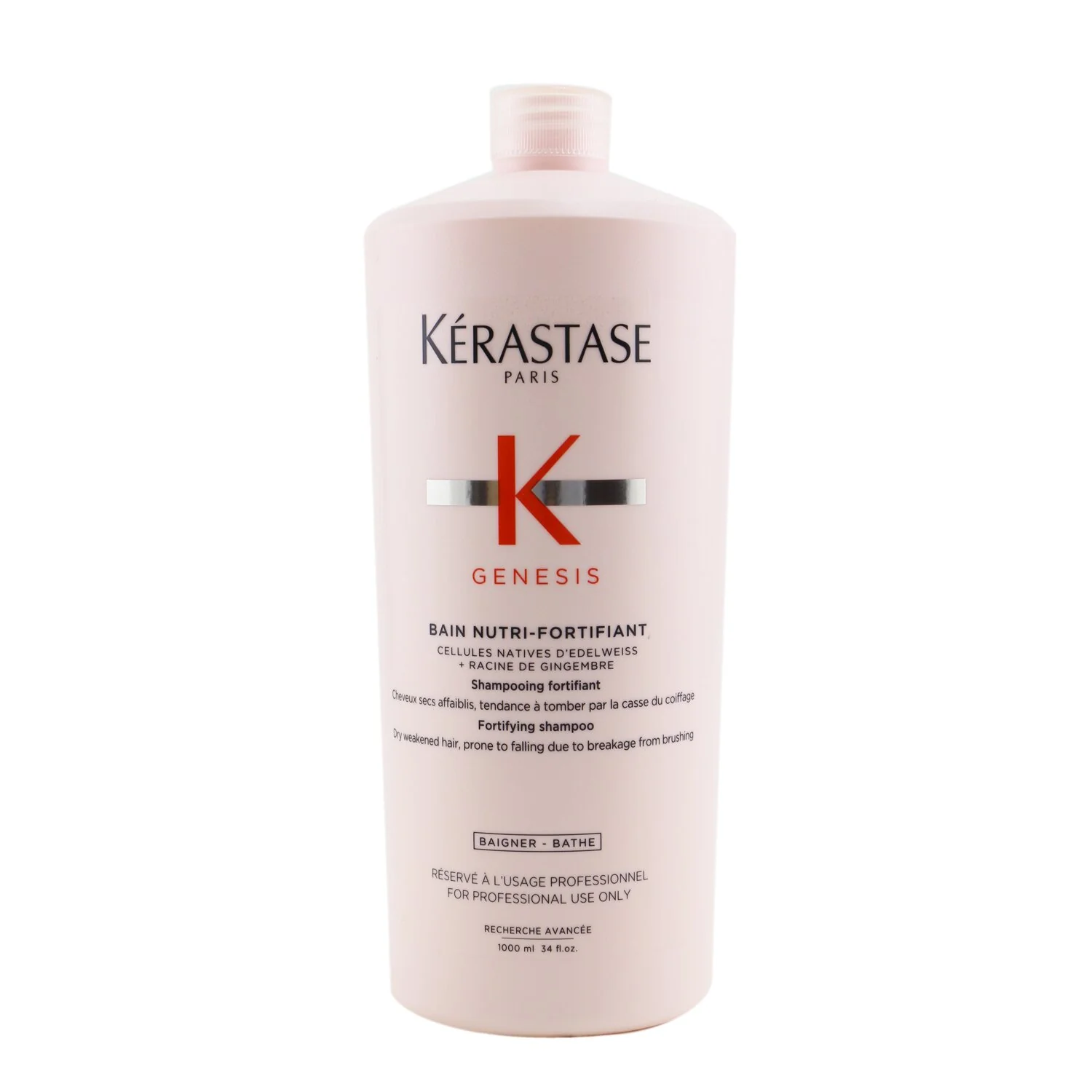 Kerastase Genesis Bain Nutri-Fortifiant Fortifying Shampoo (Dry Weakened Hair, Prone To Falling Due To Breakage From Brushing)  1000ml/34oz - Olabens