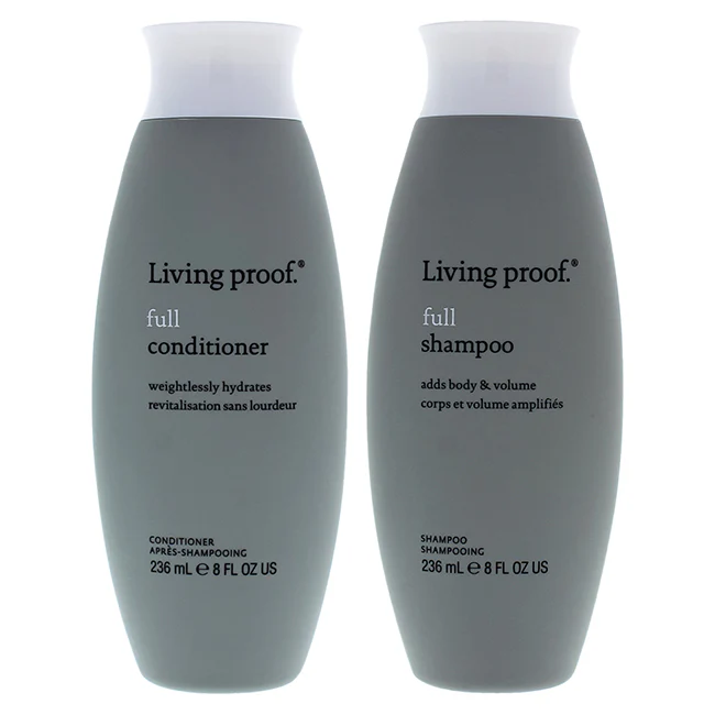 Living Proof Full Shampoo and Conditioner Kit by Living Proof for Unisex - 2 Pc Kit 8oz Shampoo, 8oz Conditioner - Olabens