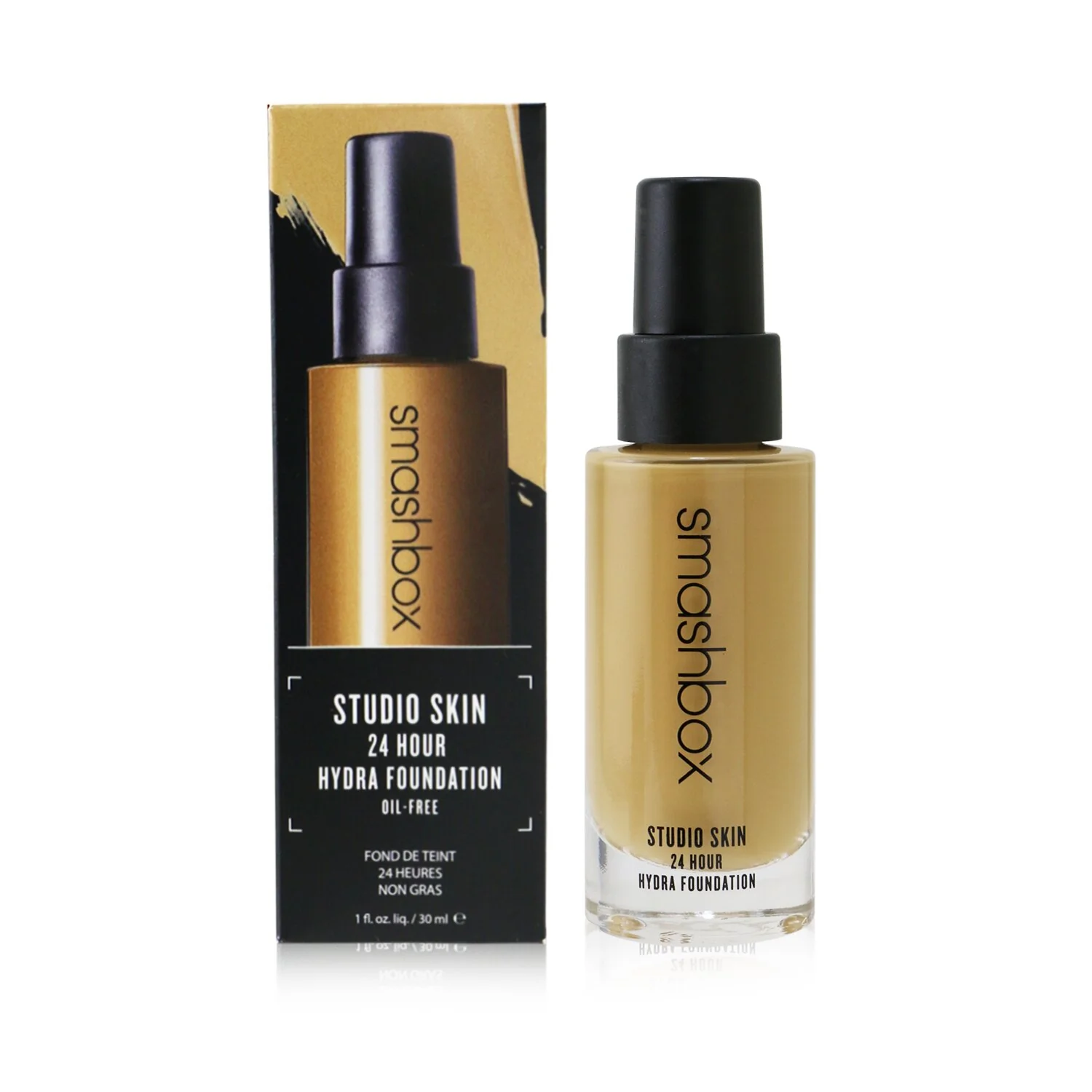 Smashbox Studio Skin 24 Hour Wear Hydrating Foundation - # 3.02 (Medium With Neutral Olive Undertone)  30ml/1oz - Olabens