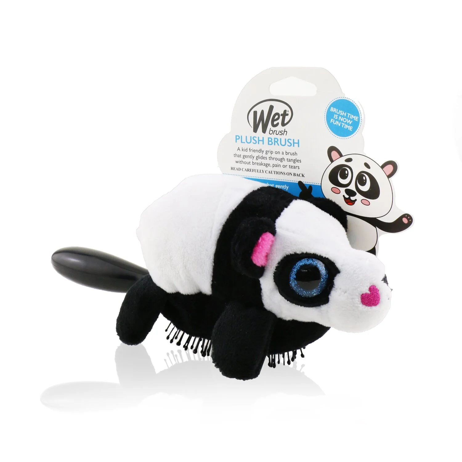 Wet Brush Plush Brush - # Panda  1pc - Olabens