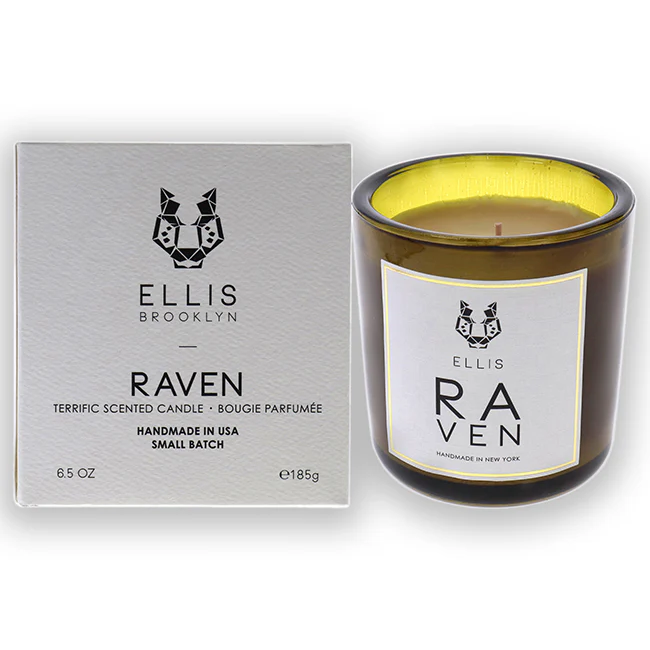 Ellis Brooklyn Terrific Scented Candle - Raven by Ellis Brooklyn for Unisex - 6.5 oz Candle - Olabens