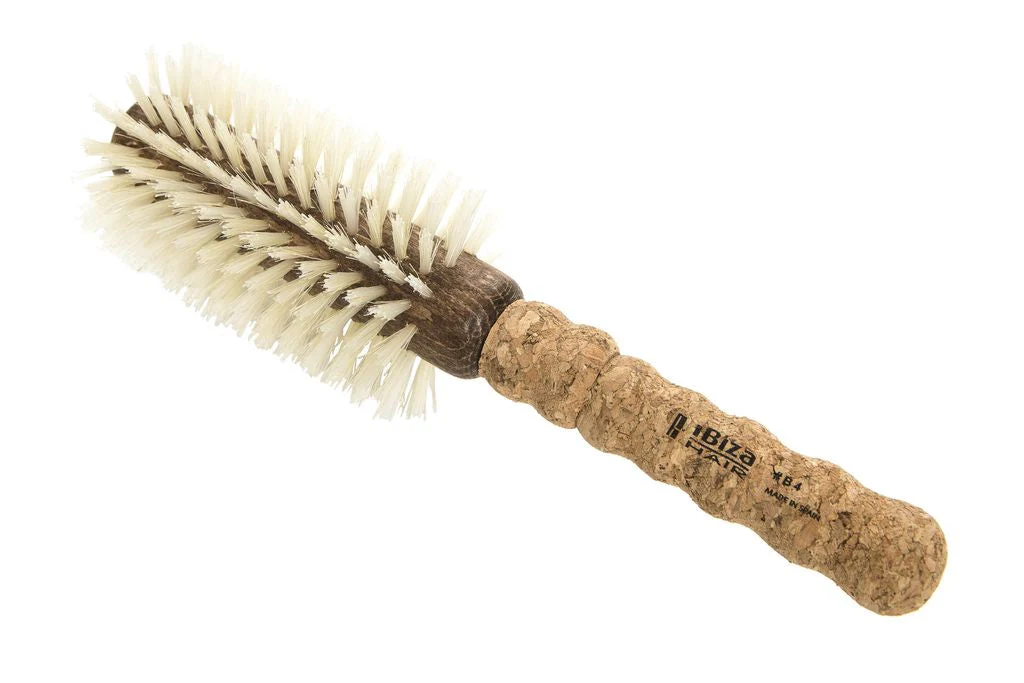 Ibiza Hair Tools Blonde Boar Bristles Hair Brush B4-65mm - Olabens