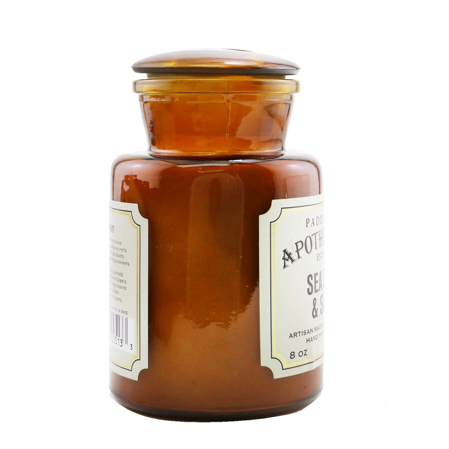Paddywax Apothecary Candle - Sea Salt & Sage  226g/8oz - Olabens