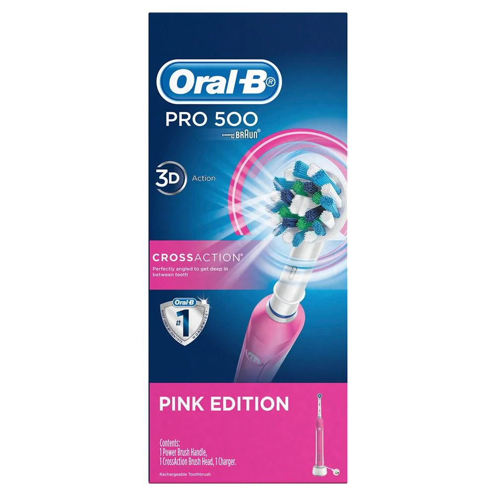 Oral B Power Brush Pro 500 Pink - Olabens