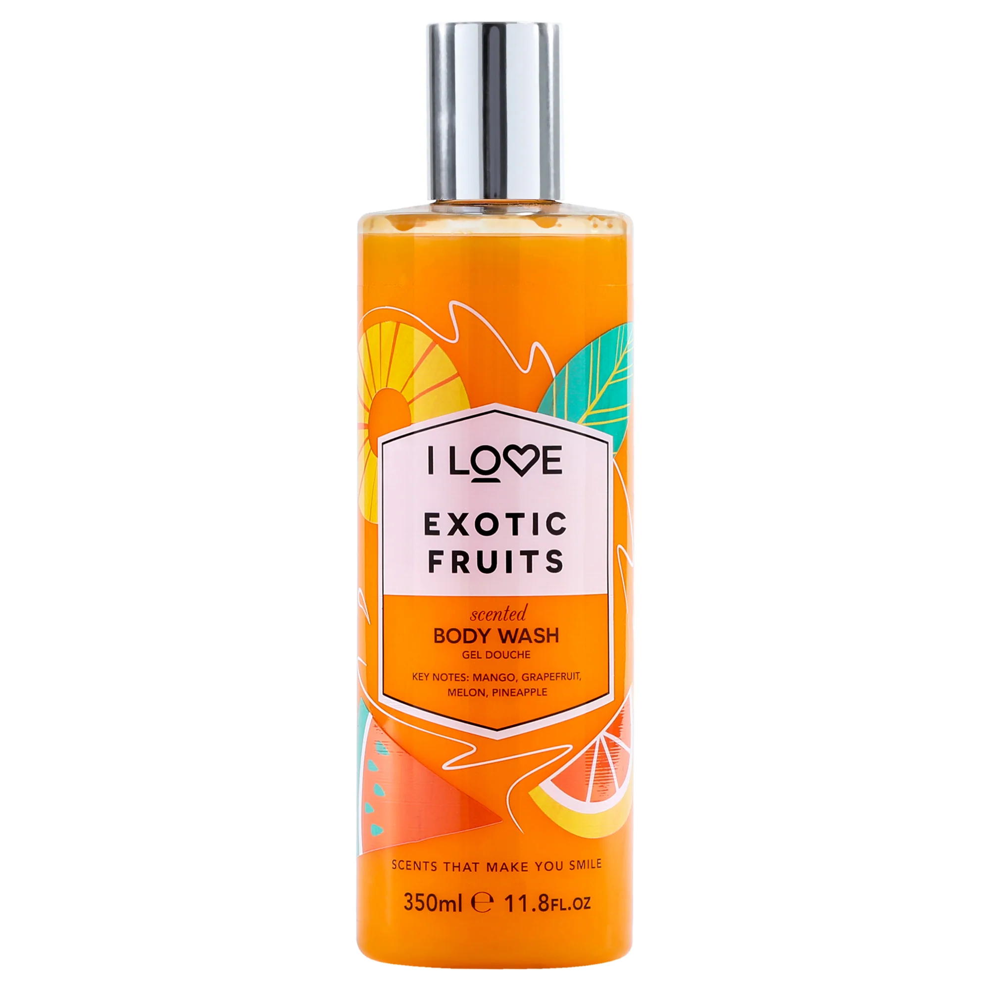 Scented Body Wash - Exotic Fruit by I Love Cosmetics for Women - 11.8 oz Body Wash - Olabens