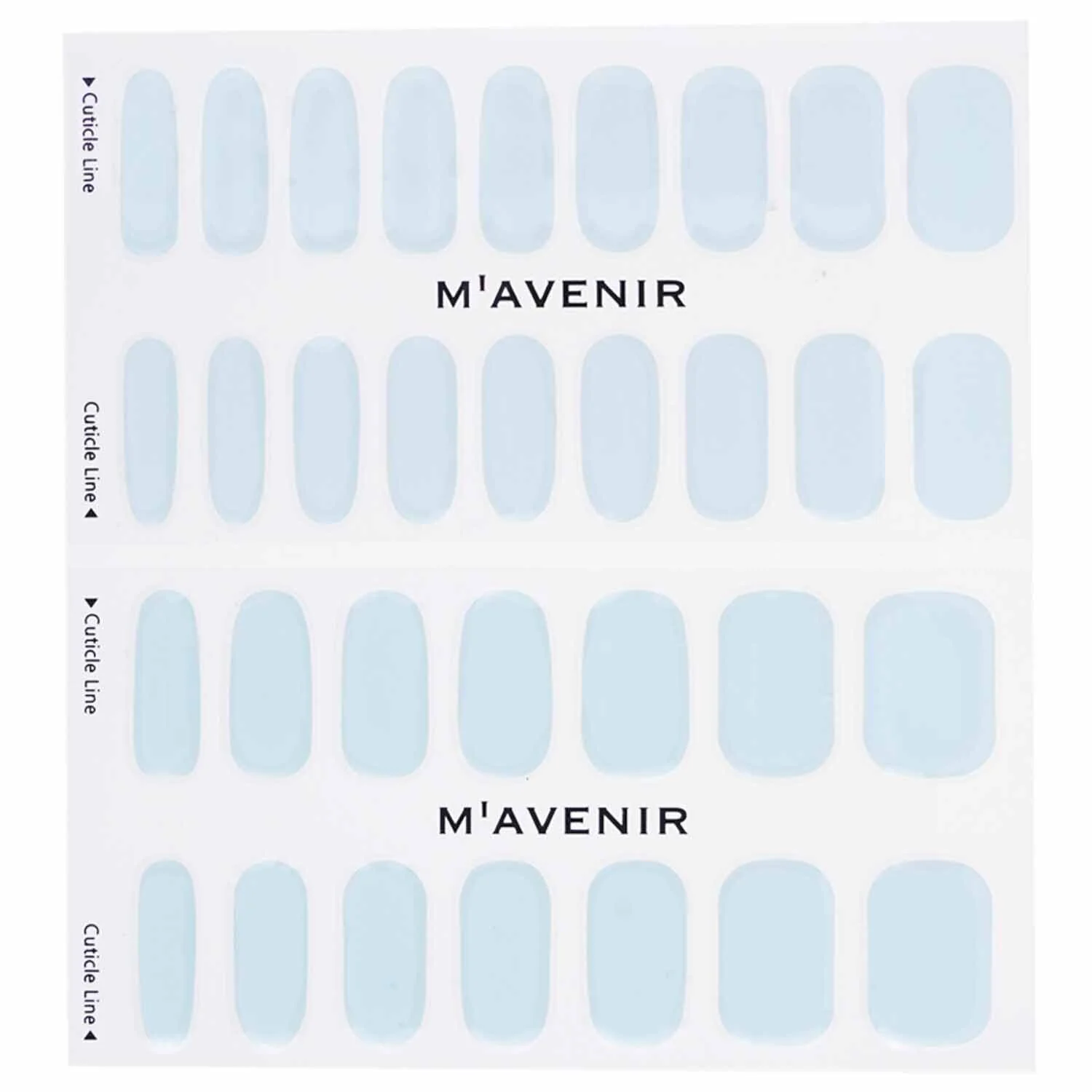 Mavenir Nail Sticker (Blue) - # Soft Blue Nail  32pcs - Olabens