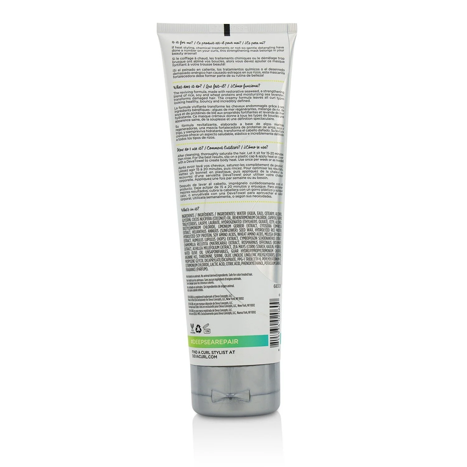 DevaCurl Deep Sea Repair (Seaweed Strengthening Mask)  236.6ml/8oz - Olabens