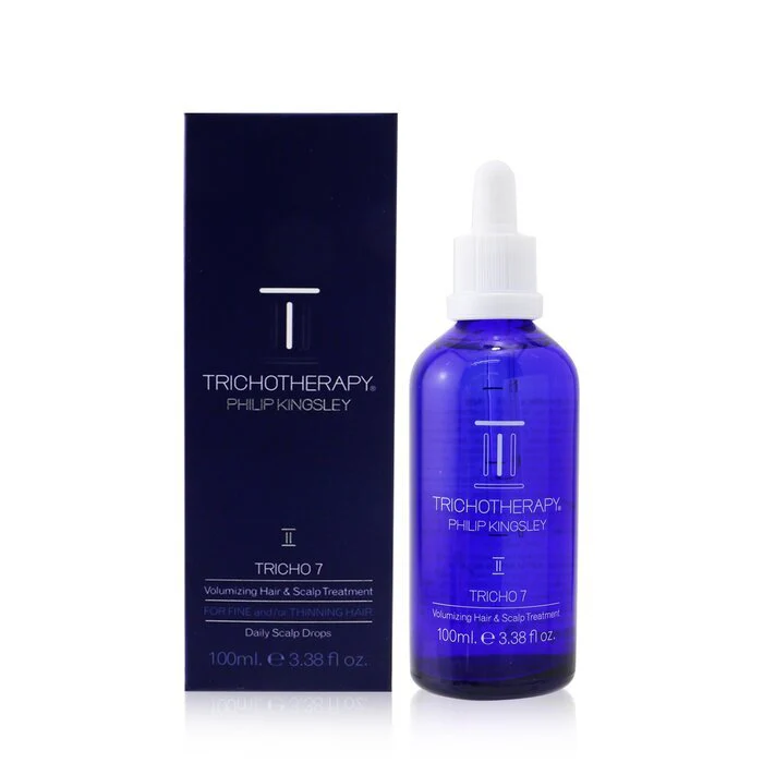 Philip Kingsley Trichotherapy Tricho 7 Volumizing Hair & Scalp Treatment (For Fine and/or Thinning Hair - Daily Scalp Drops) 100ml/3.38oz - Olabens
