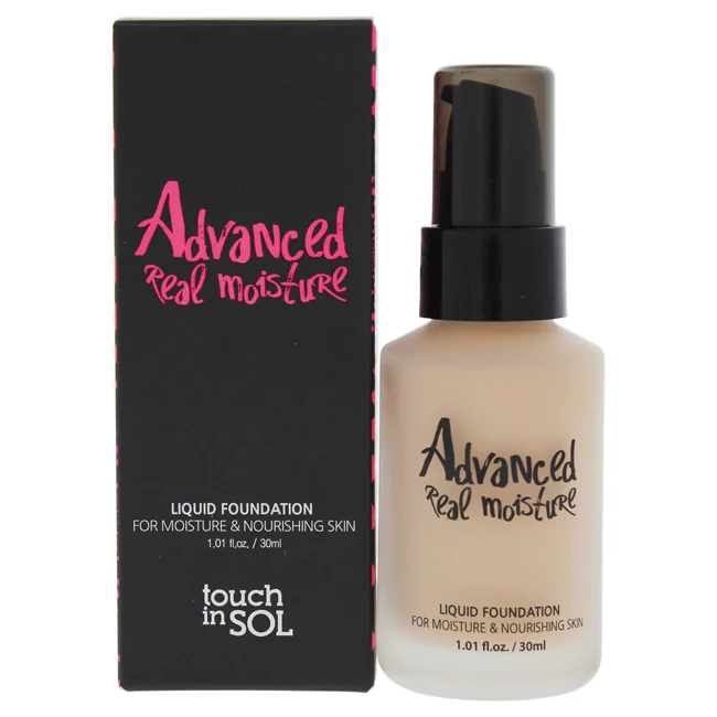 Touch In Sol Advanced Real Moisture Liquid Foundation SPF 30 - 21 Nude Beige by Touch In Sol for Women - 1.01 oz Foundation - Olabens