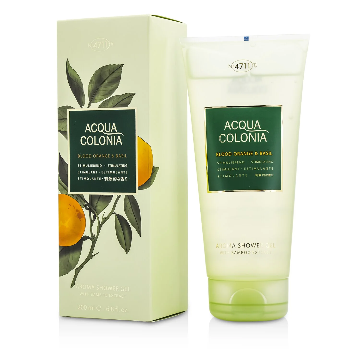 4711 Acqua Colonia Blood Orange & Basil Aroma Shower Gel  200ml/6.8oz - Olabens