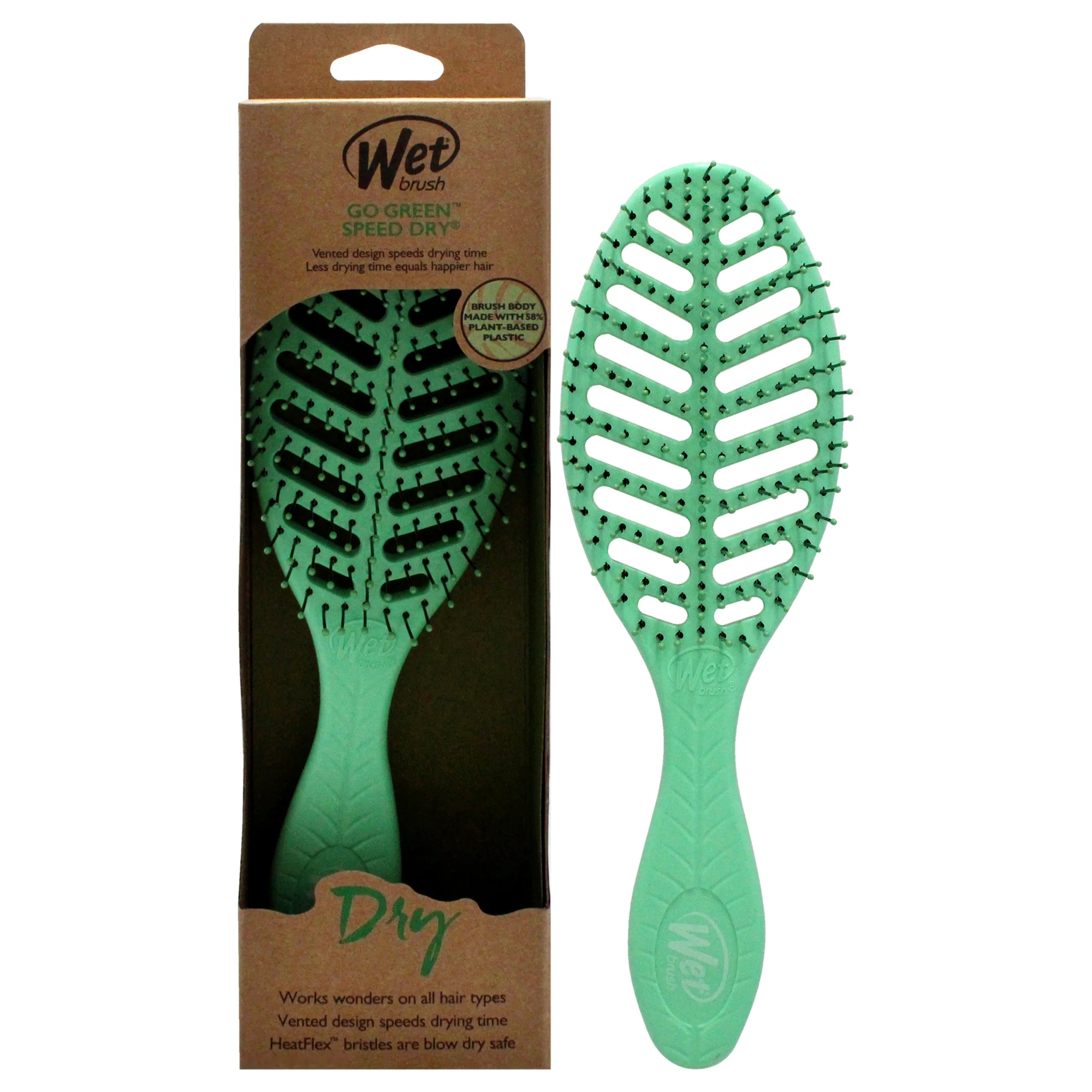 Go Green Speed Dry - Green by Wet Brush for Unisex - 1 Pc Brush - Olabens