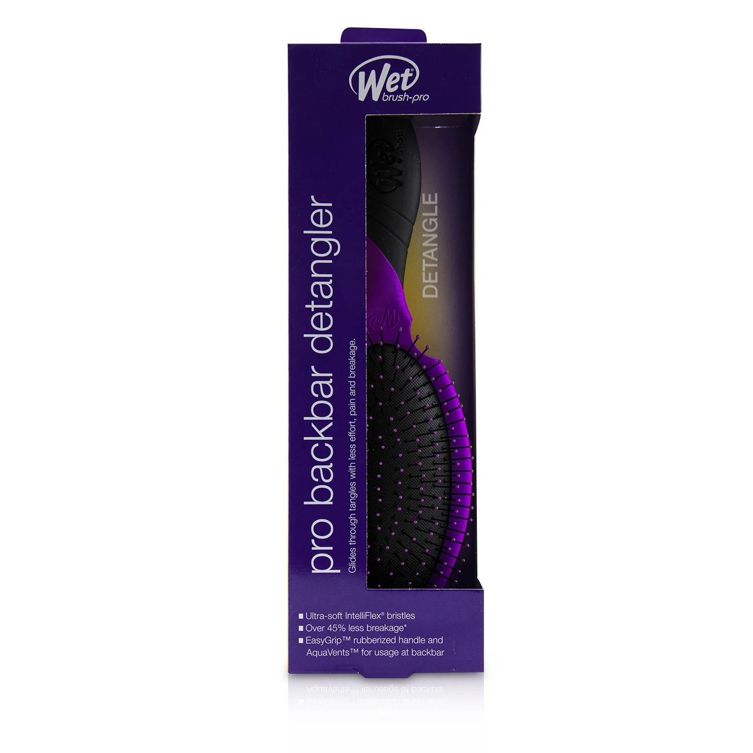 Wet Brush Pro Backbar Detangler - # Purple  1pc - Olabens