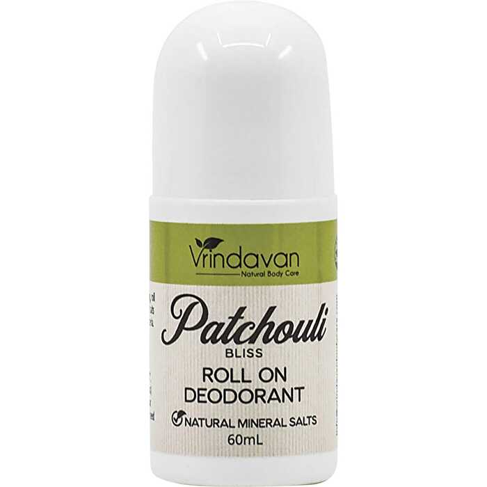 Vrindavan Roll-On Deodorant Patchouli Bliss 60ml - Olabens