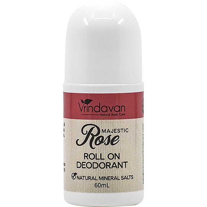 Vrindavan Roll-On Deodorant Majestic Rose 60ml - Olabens