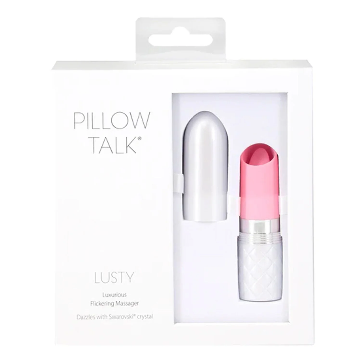 PILLOW TALK Lusty Lipstick Vibrator - # Pink  1pc - Olabens