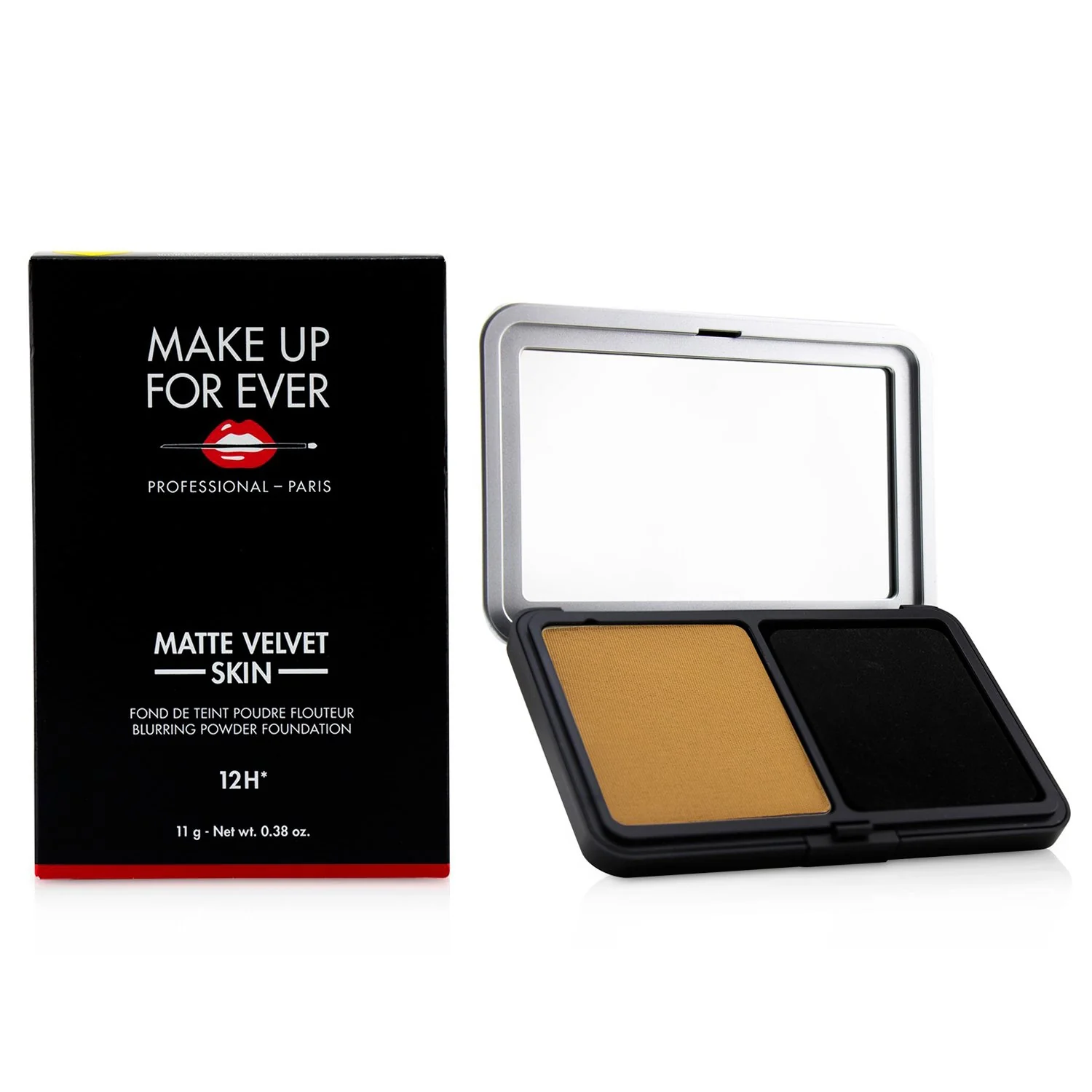 Make Up For Ever Matte Velvet Skin Blurring Powder Foundation - # Y405 (Golden Honey)  11g/0.38oz - Olabens