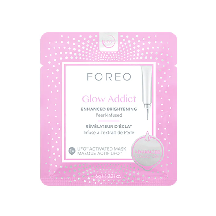 FOREO Glow Addict - Brightening Face Mask 6 x 6g - Olabens