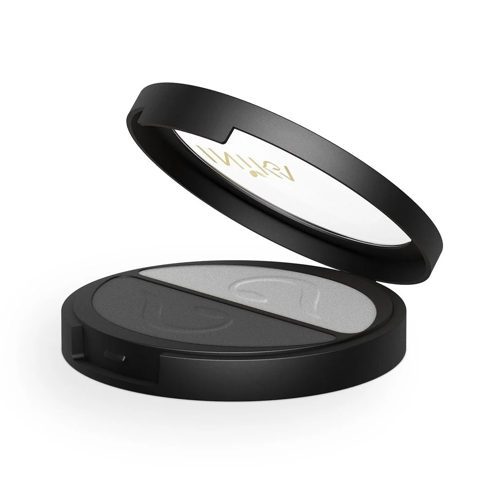 Inika Organic Pressed Mineral Eye Shadow Duo 3.9g - Platinum Steel - Olabens