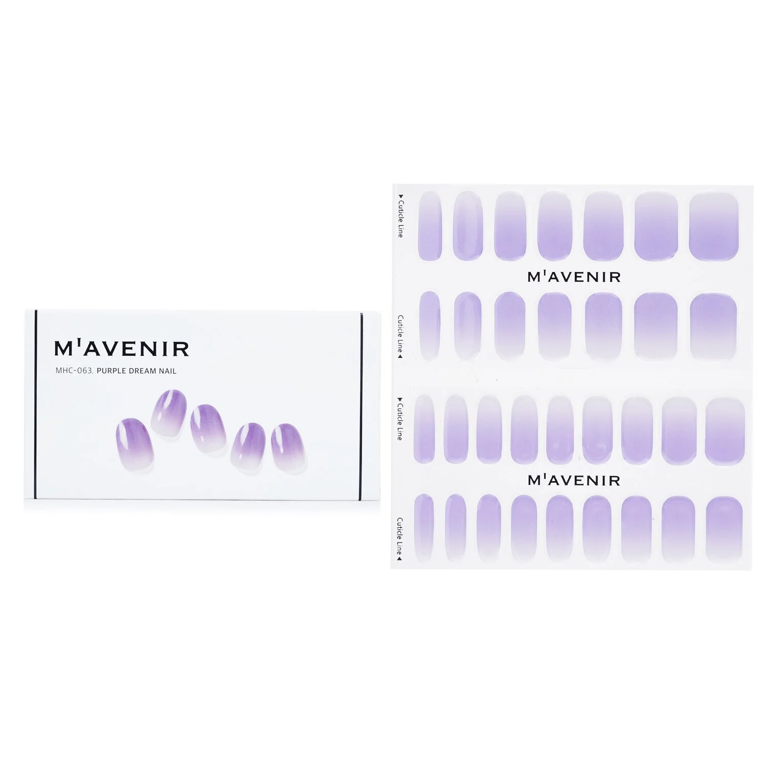 Mavenir Nail Sticker (Purple) - # Purple Dream Nail  32pcs - Olabens