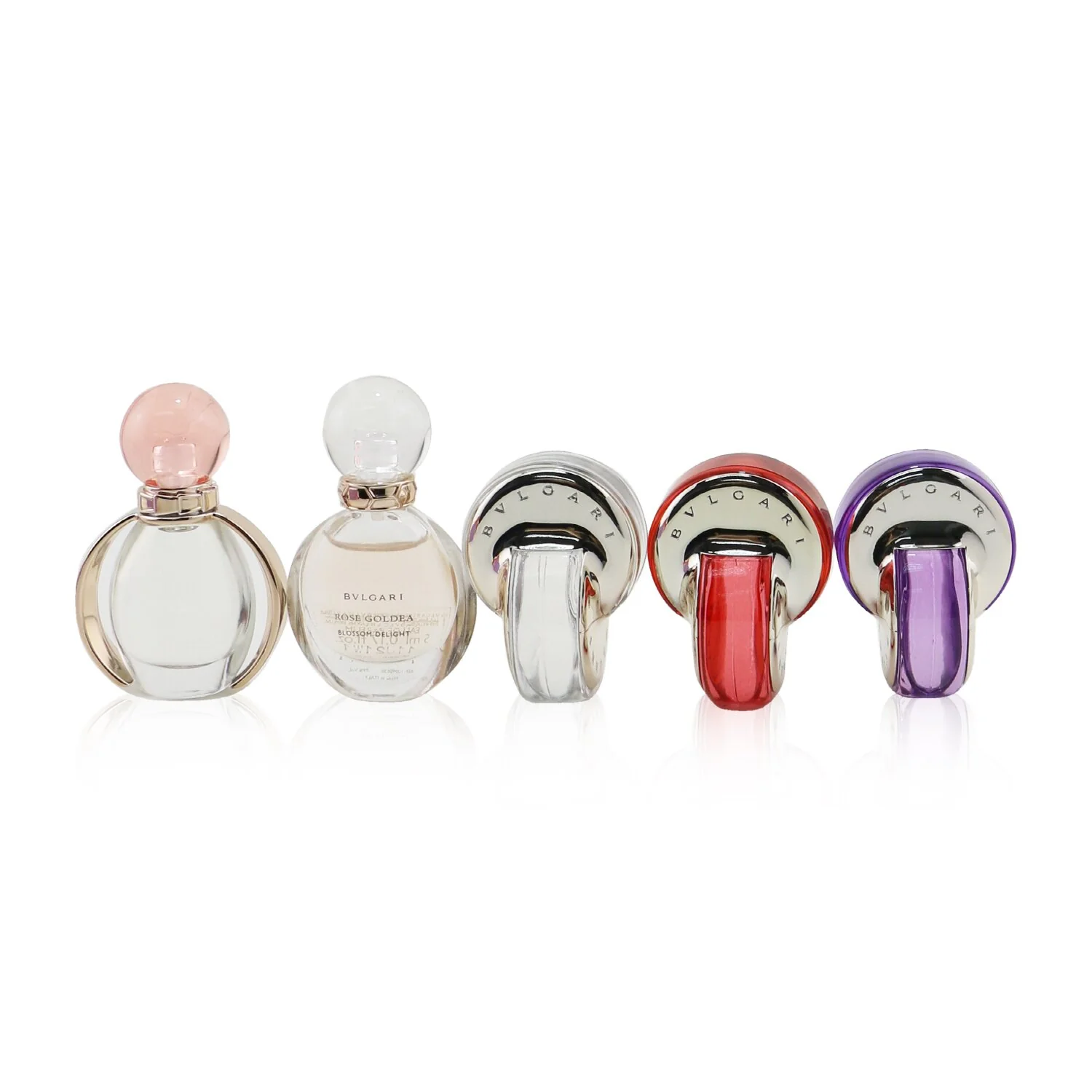 Bvlgari The Women's Gift Collection: Rose Goldea EDP, Rose Goldea Blossom Delight EDP, Omnia Amethyste EDT, Omnia Crystalline EDT, Omnia Coral EDT  5x5ml/0.17oz - Olabens