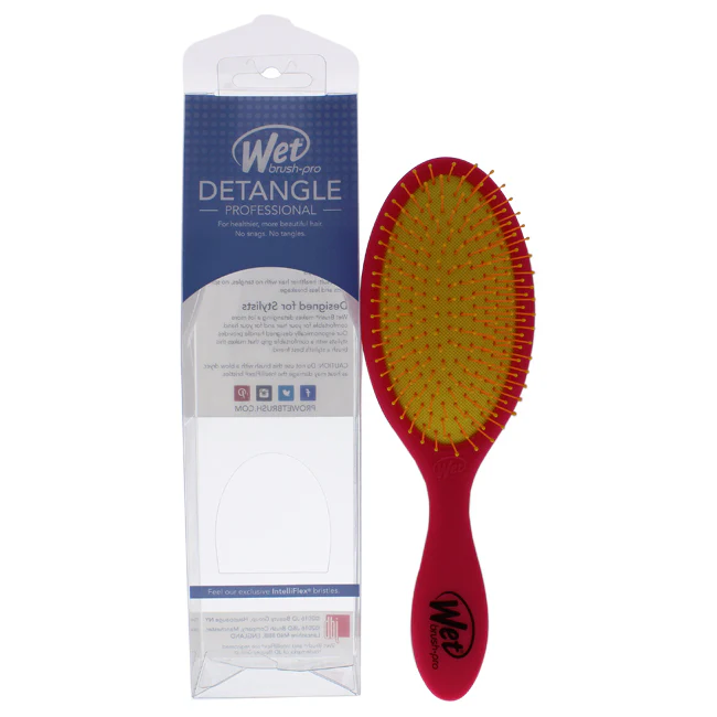 Wet Brush Wet Brush Detangler Brush - Neon Pink by Wet Brush for Unisex - 1 Pc Hair Brush - Olabens