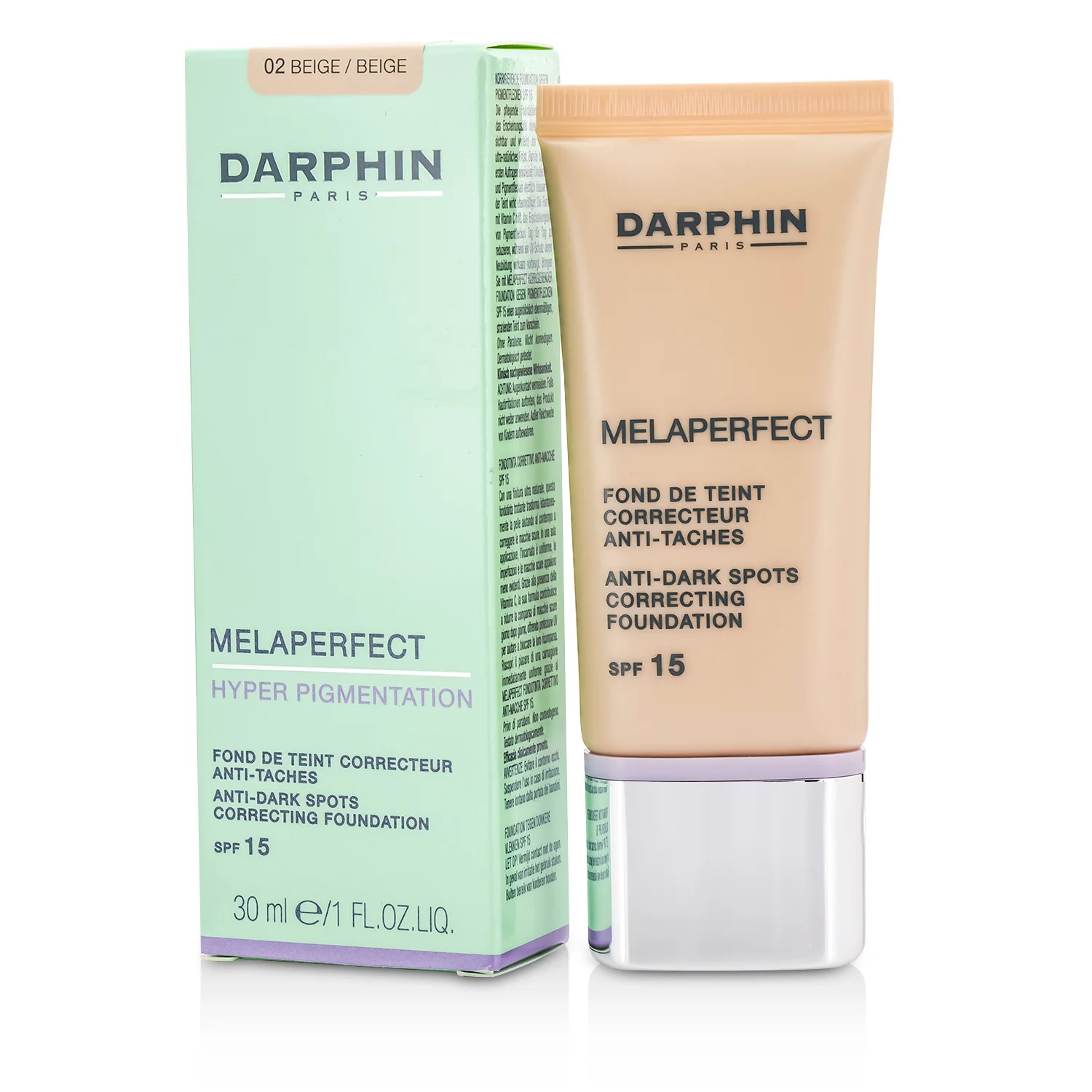 Darphin Melaperfect Anti Dark Spots Correcting Foundation SPF15 - #02 Beige  30ml/1oz - Olabens