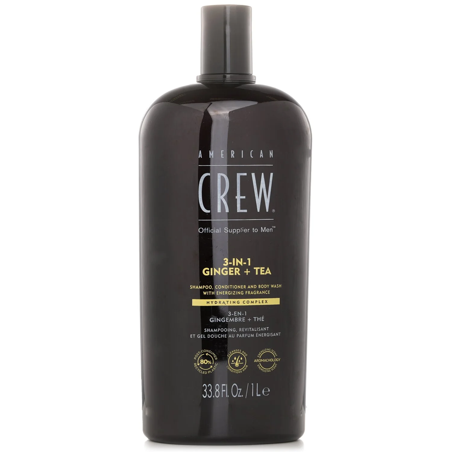 American Crew 3-in-1 Ginger + Tea Shampoo, Conditoner And Body Wash  1000ml/33.8oz - Olabens