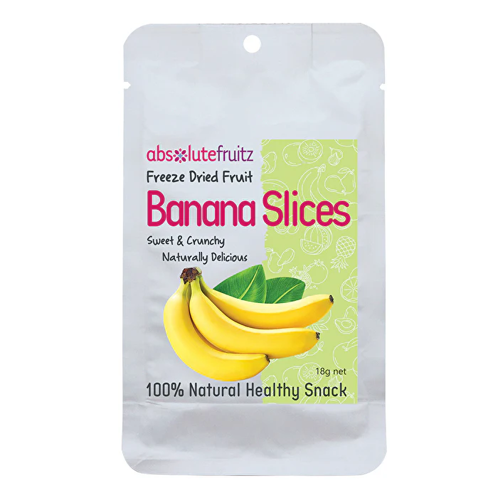 Absolute Fruitz AbsoluteFruitz Freeze Dried Banana Slices 18g - Olabens