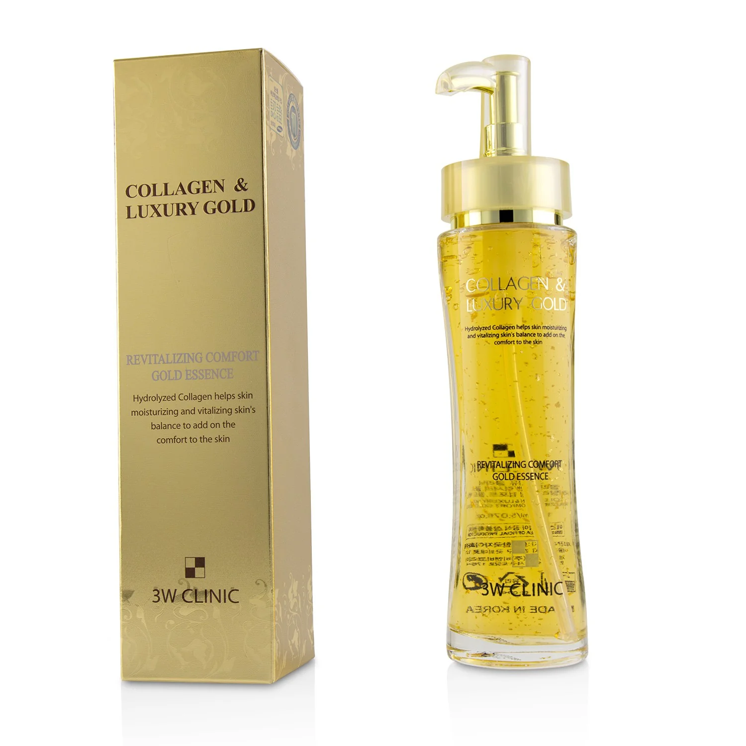 3W Clinic Collagen & Luxury Gold Revitalizing Comfort Gold Essence  150ml/5.07oz - Olabens