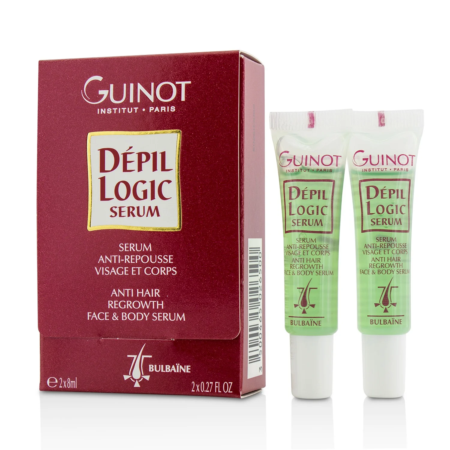 Guinot Depil Logic Anti Hair Regrowth Face & Body Serum  2x8ml/0.27oz - Olabens
