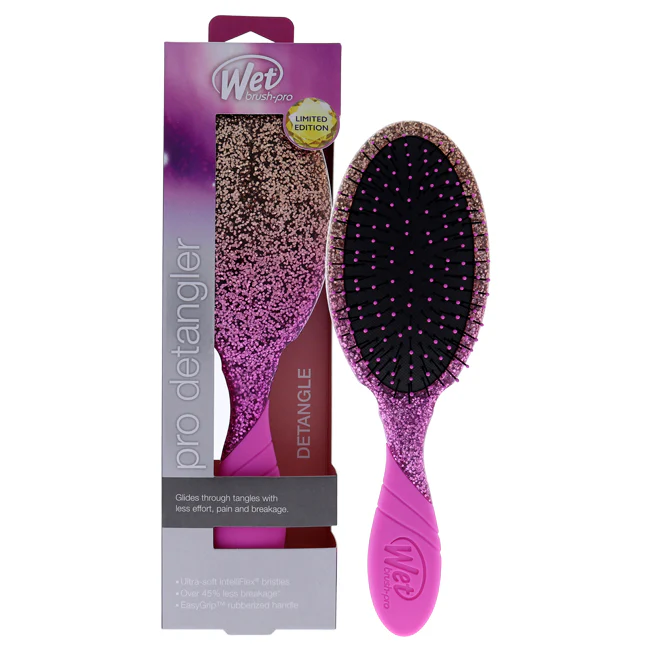 Wet Brush Pro Detangler Gilded Glamour Brush - Dazzling Bronze by Wet Brush for Unisex - 1 Pc Hair Brush - Olabens