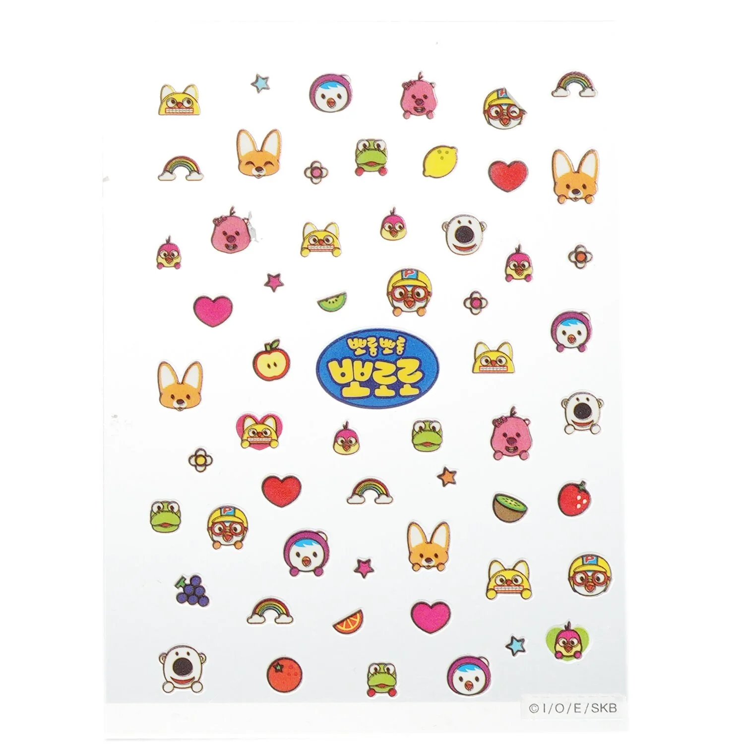 April Korea Pororo Nail Sticker - # PR 06  1pack - Olabens