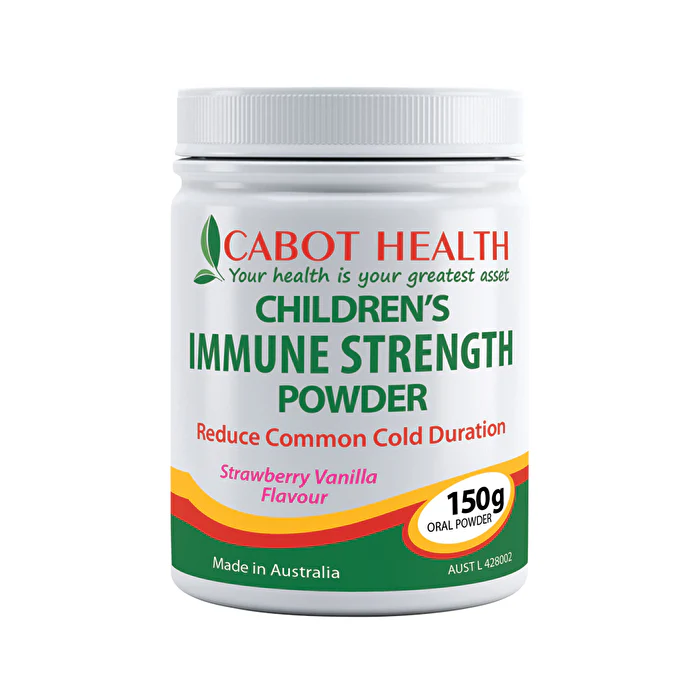 Cabot Health Children's Immune Strength Powder Strawberry Vanilla 150g - Olabens